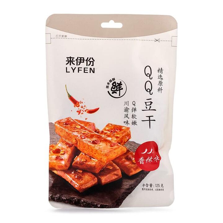 LYFEN QQ Spicy Flavoured Soybean Snacks 125g