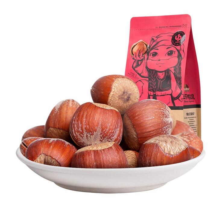 Three Squirrels Original Flavor Hazelnuts 185g