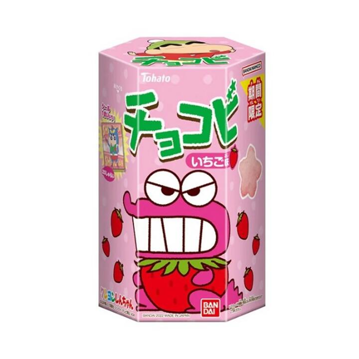 Tohato Crayon Shin-chan Star Shaped Strawberry Flavoured Biscuits 18g