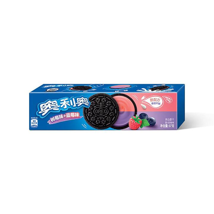 Oreo Blueberry & Raspberry Flavored Sandwich Cookies - 97g