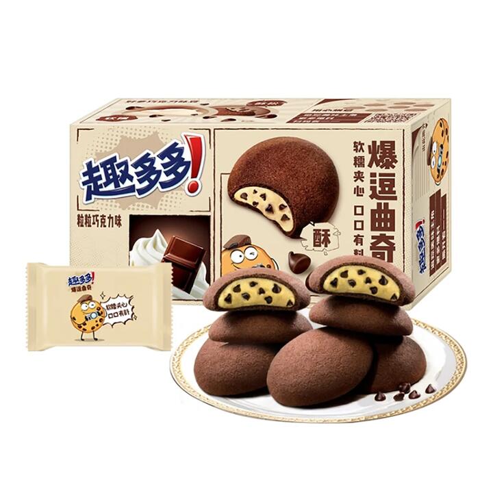 Qu Duo Duo Fun-Filled Chocolate Flavored Cookies, 6pcs, 96g