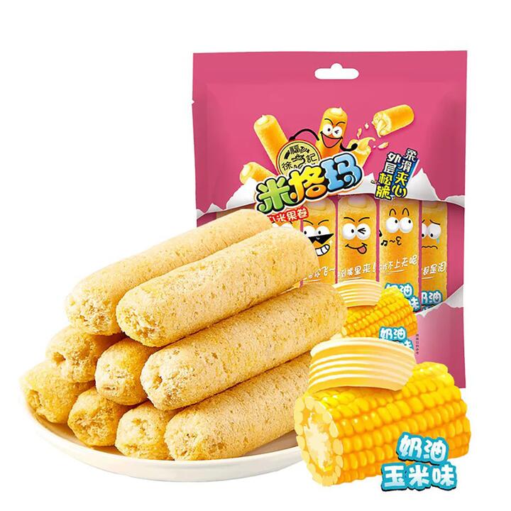 Hsu Fu Chi Migema Creamy Corn Flavored Rice Rolls - 90g