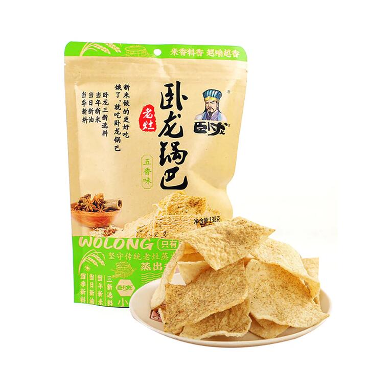 Wolong Laozao Five-Spice Rice Crackers - 138g