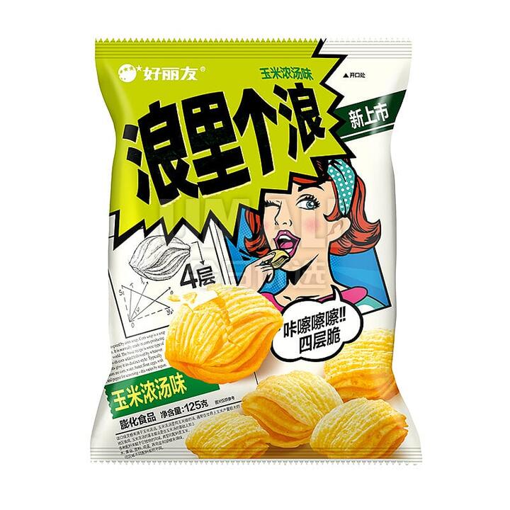 Orion Wavy Corn Soup Flavour Snack 65g