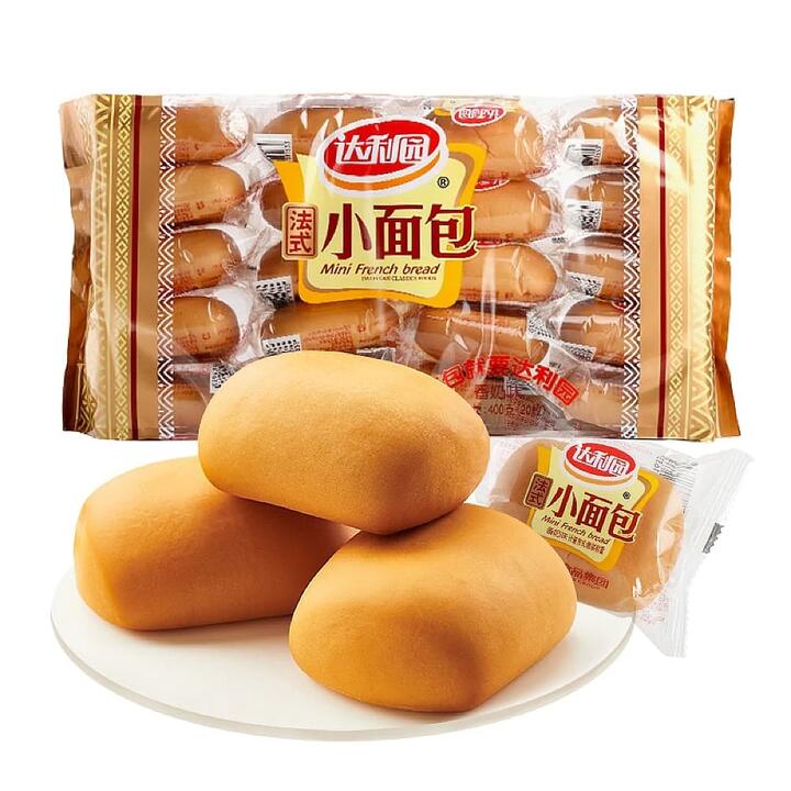 Daliyuan French-Style Mini Buns with Fragrant Milk Flavor, 20 Pieces, 400g