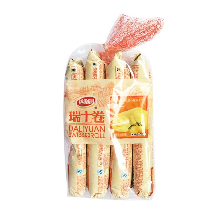 Daliyuan Swiss Roll - Orange Flavor, 8 Pieces, 160g