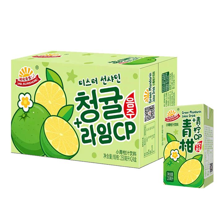 Mr. Sunshine Green Mandarin Juice Drink - 250ml x 24