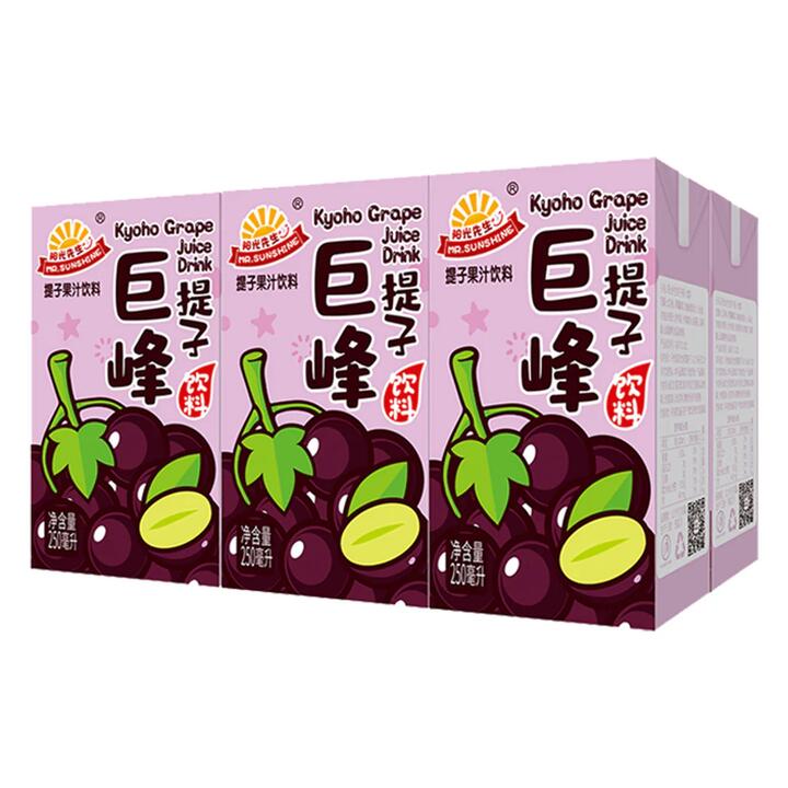 Mr. Sunshine Kyoho Grape Juice Drink - 250ml x 6