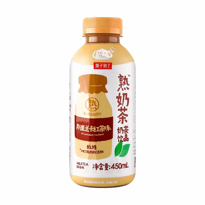 Guozishuole Sri Lanka Black Tea Flavor Milk Tea - 450ml
