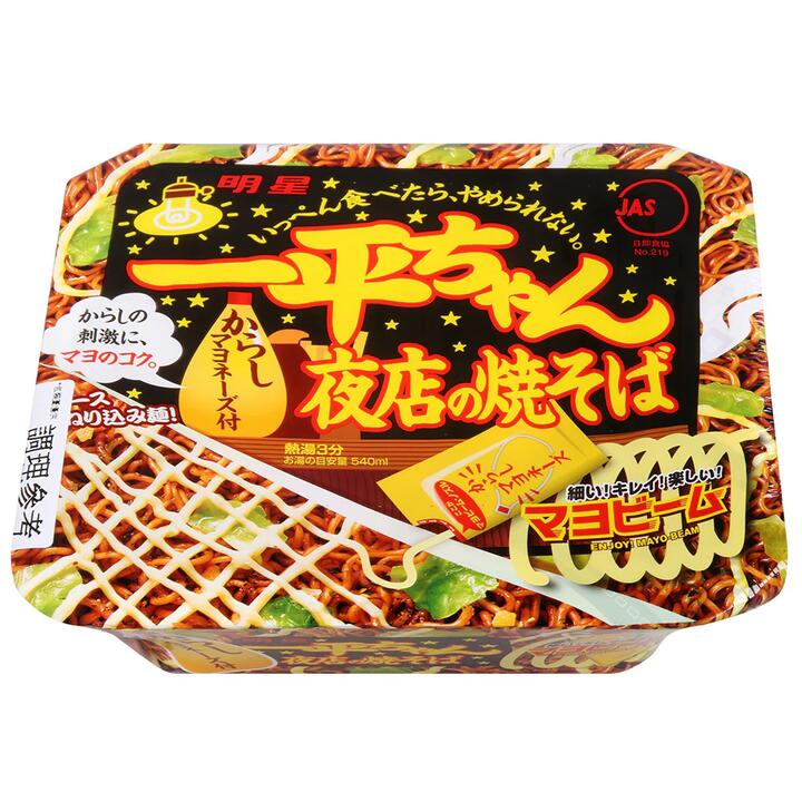 Nissin Starry Night Shop Mayonnaise Soy Sauce Stir-Fry Noodles 135g