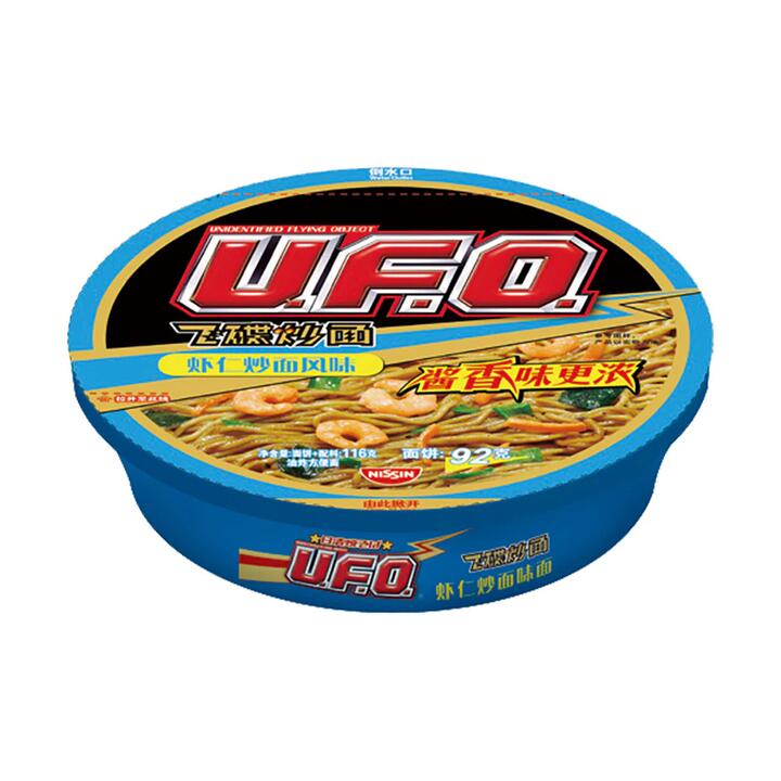 Nissin UFO Instant Fried Noodles - Shrimp Flavor, 116g