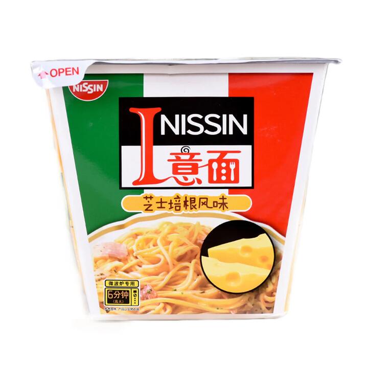 Nissin Cheese and Bacon Flavor Instant Pasta - 100g