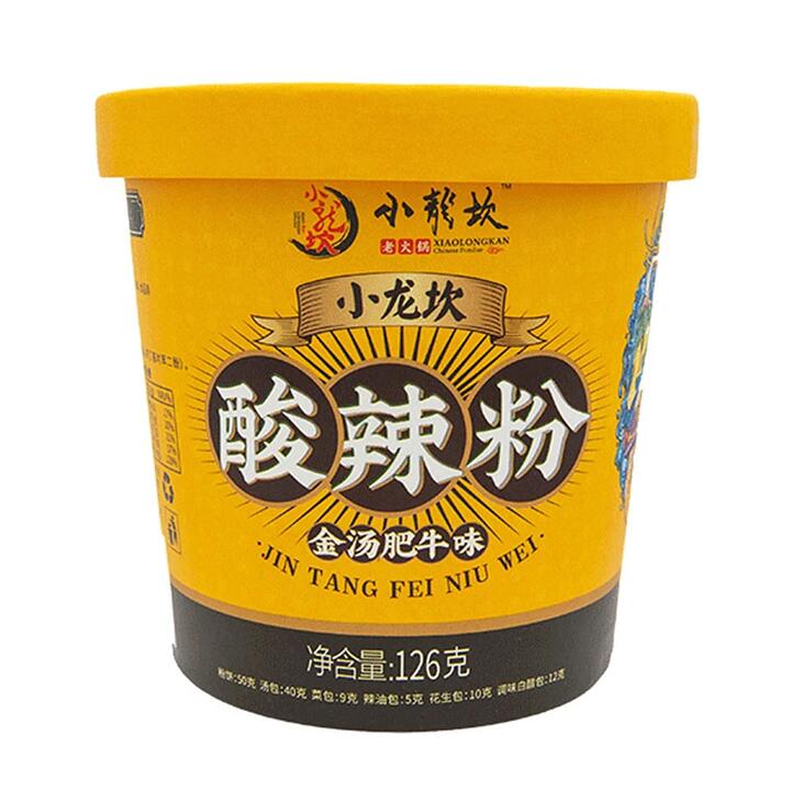 Xiao Long Kan Hot and Sour Rice Noodles with Golden Soup and Fatty Beef Flavour, 126g