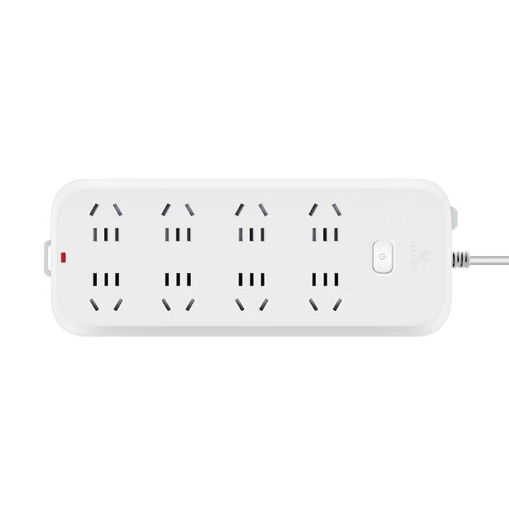 Bull Brand 8-Slot Extension Cord with Master Control, 3 Metres, B5080, White