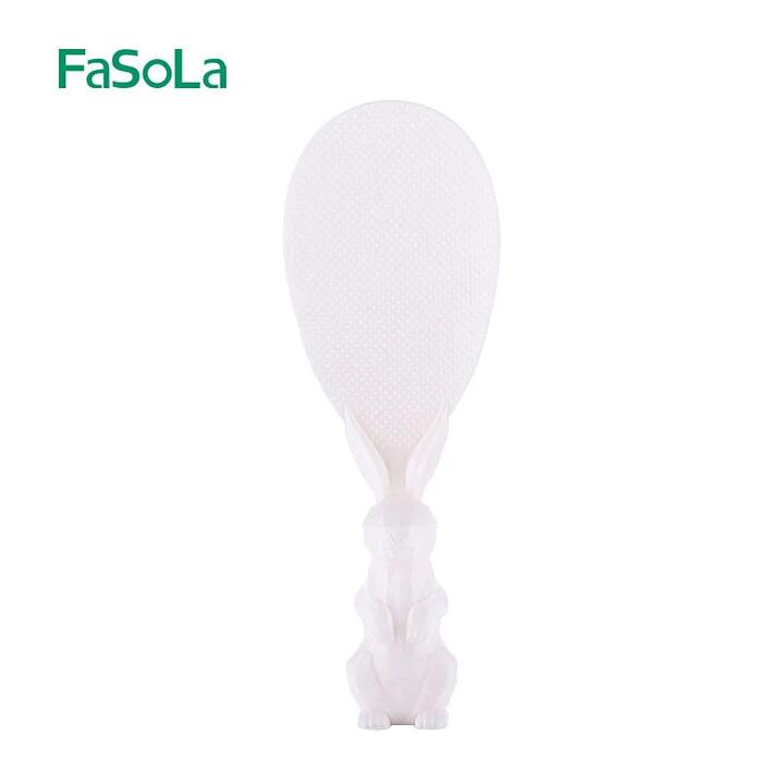 FaSoLa Upright Rice Scoop in Beige, 7.3*20.5cm