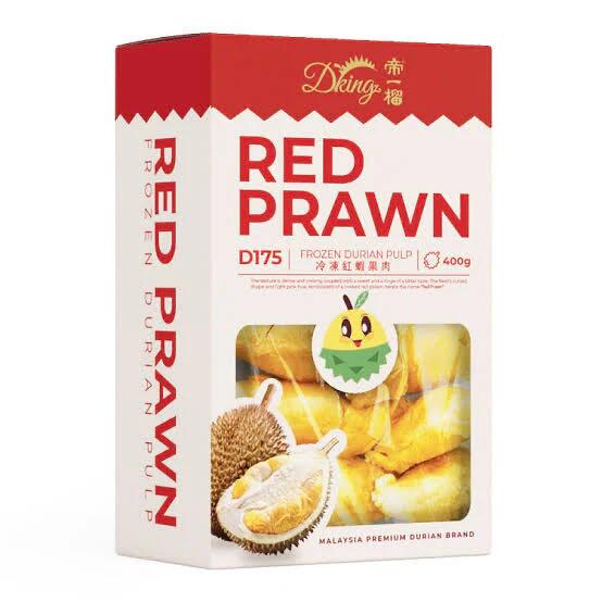 Dking Frozen Red Prawn Durian Pulp - 400g