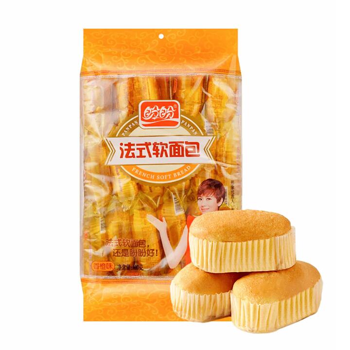 Panpan French Soft Bread - Orange Flavor, 400g