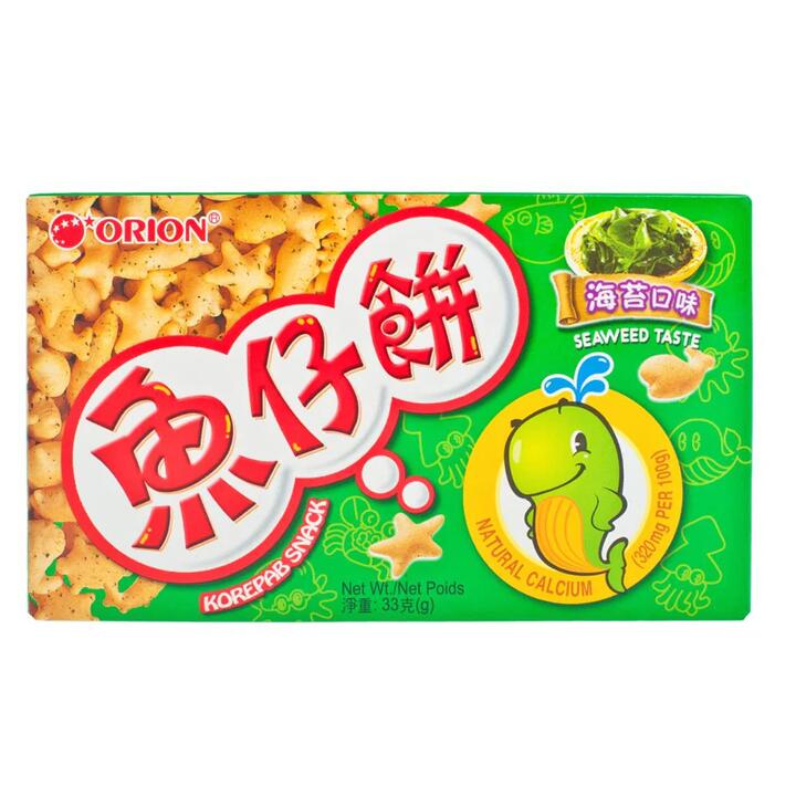 Orion Korepab Snack - Seaweed Flavor, 33g