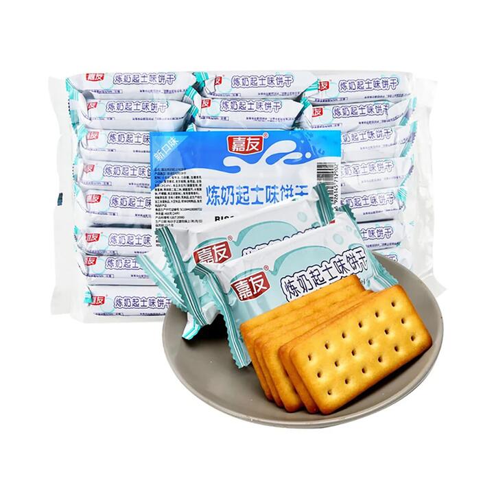 Jiayou Condensed Milk Cheese Flavored Biscuits - 468g