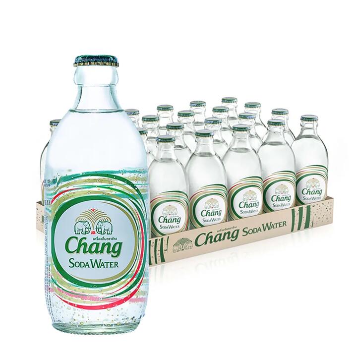 Chang Soda Water - Original Flavor, 325ml (Pack of 24)