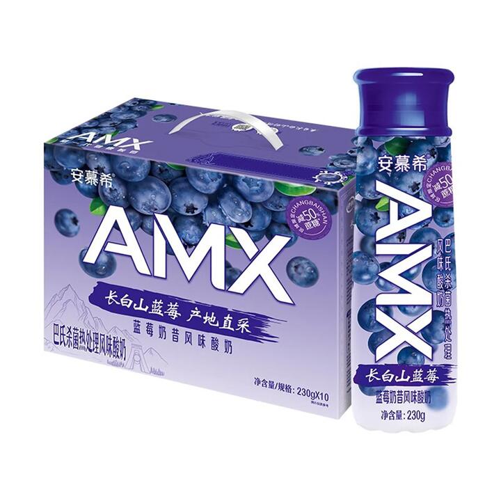 AMX Blueberry Yogurt Drink - 230ml x 10 Bottles
