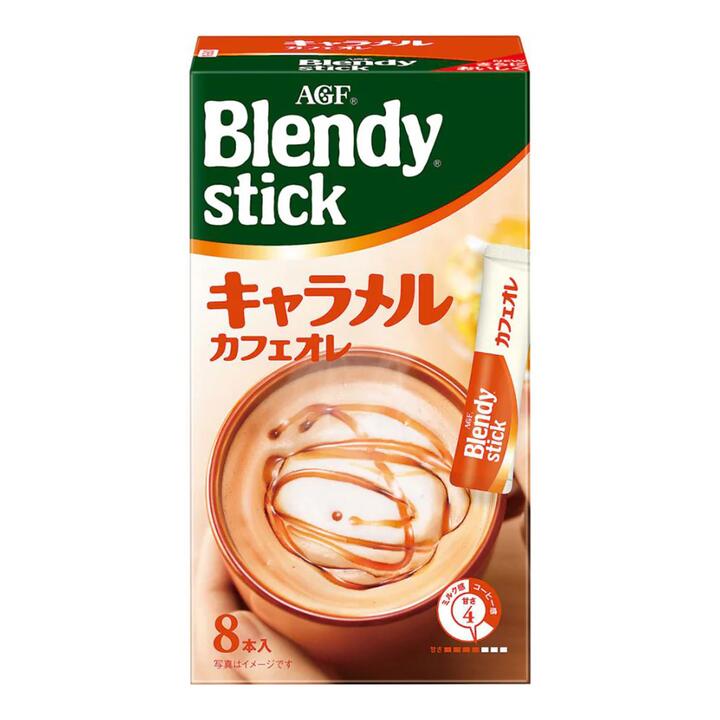 AGF Blendy Stick Caramel Cafe Au Lait - 8 Sticks