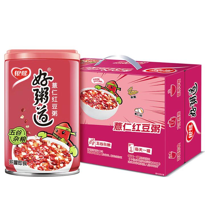Yinlu Hao Zhidao Job's Tears and Red Bean Porridge - 280g x 12 Bottles