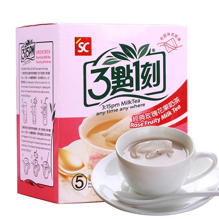 3:15pm Classic Rose Fruity Milk Tea - 5 Packs, 100g