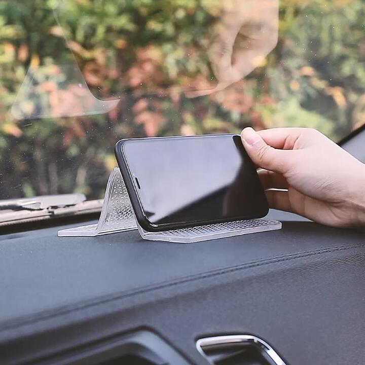 FaSoLa Nano Foldable Anti-Slip Mat - Washable, Transparent, 20.5*12.2cm