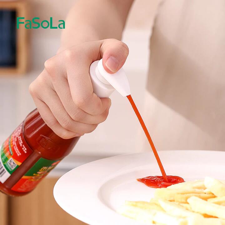 FaSoLa Small Vacuum Squeeze Dispenser - White