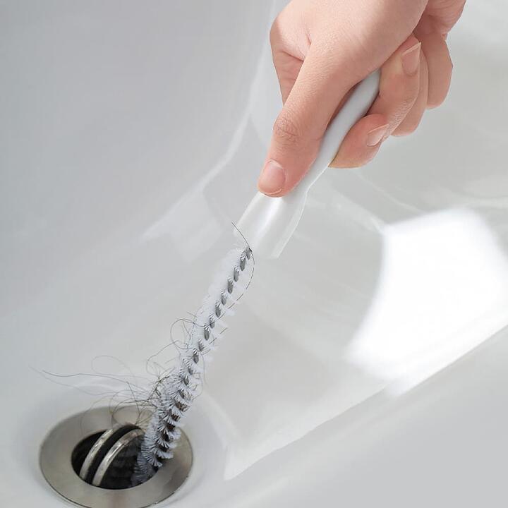 FaSoLa Drain Cleaning Brush - White, 45.5cm, 2 Pieces