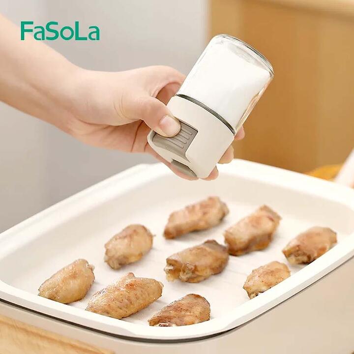 FaSoLa Household Press-Type Quantitative Seasoning Bottle - Beige, 100ml