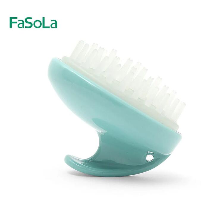 FaSoLa Home Shampoo Massage Brush - Transparent, 9x8x8cm
