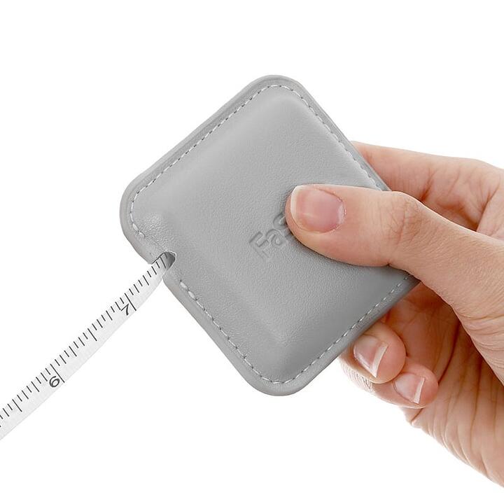 FaSoLa Compact Square Tape Measure - Grey, 6.9*6.9*2.1cm