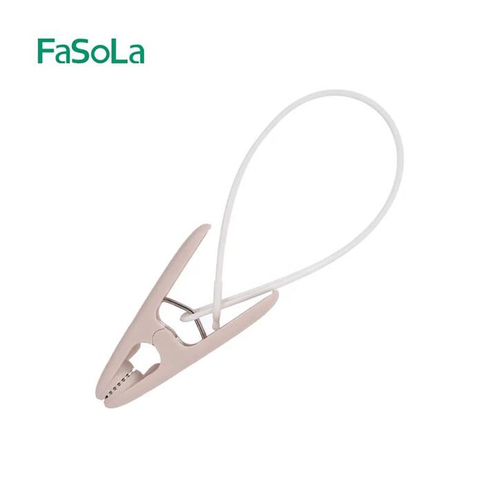 FaSoLa Hanging Clothes Clips - Assorted Colors, 12 Pieces