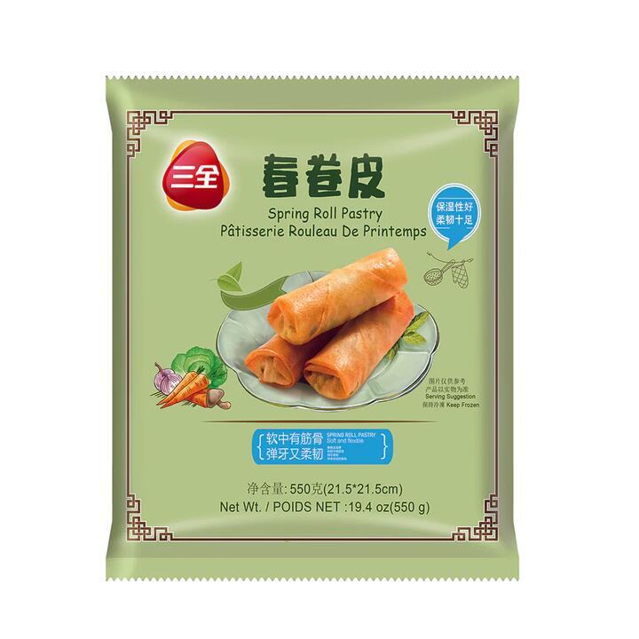 Sanquan Frozen Spring Roll Pastry - 550g