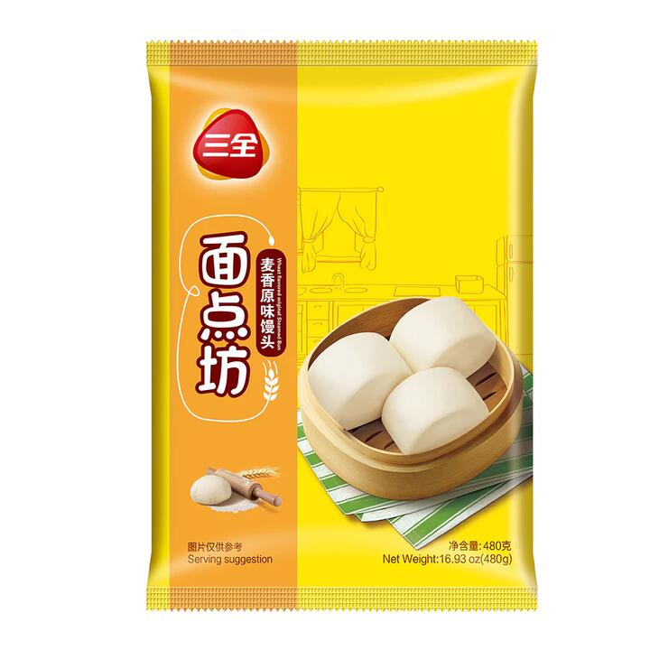 Sanquan Frozen Steamed Buns - 480g