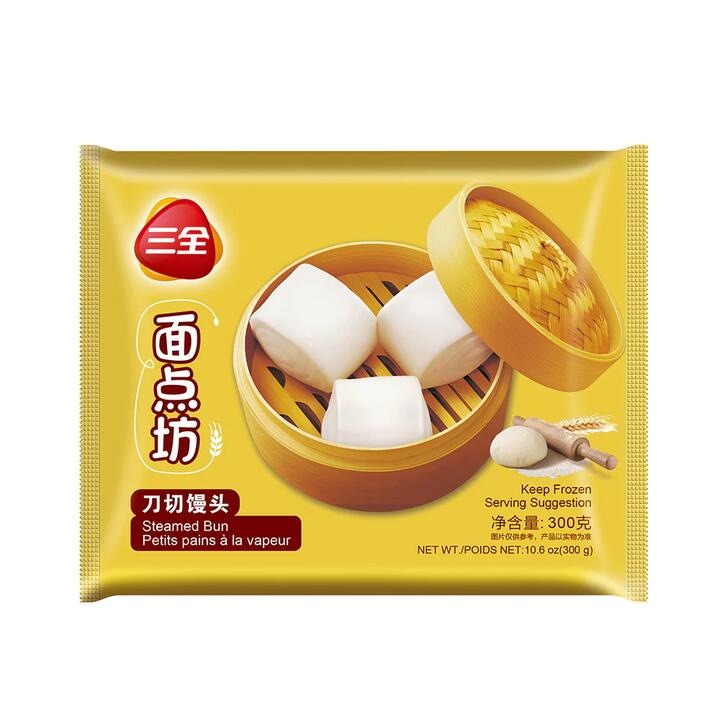 Sanquan Frozen Sliced Steamed Buns - 300g