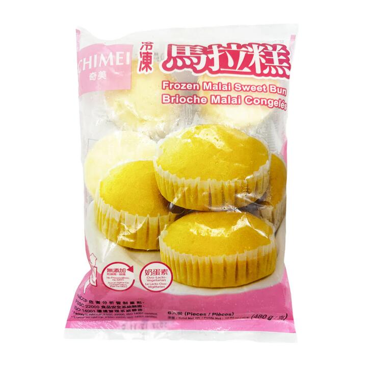 Chimei Frozen Malai Sweet Buns - 6 Pieces, 480g