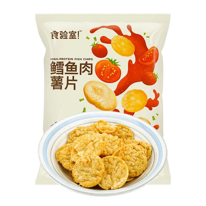 Shiyan High-Protein Fish Chips - Xinjiang Tomato Flavor, 30g