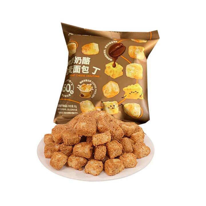 Shiyan Thick Cheese Croutons - Coffee Poluda Flavor, 30g