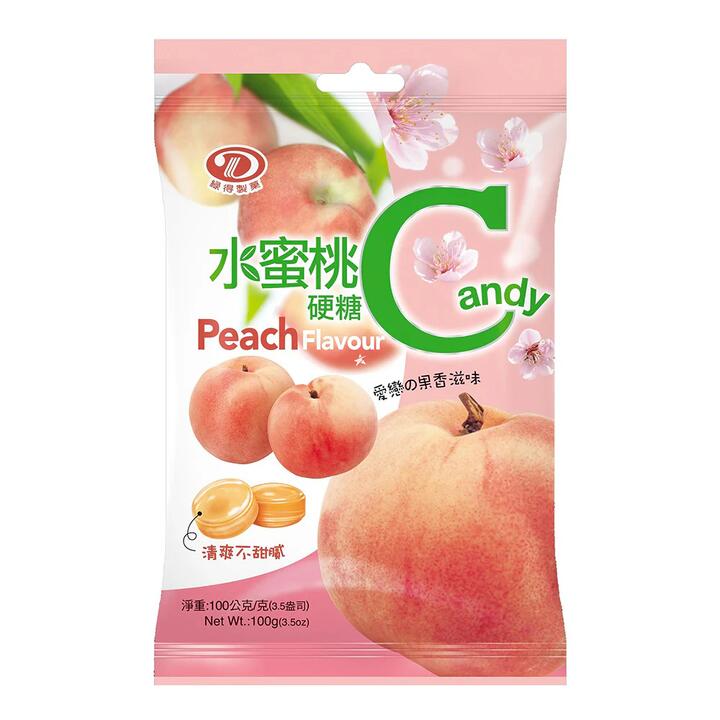 Greenday Peach Flavour Hard Candy - 100g