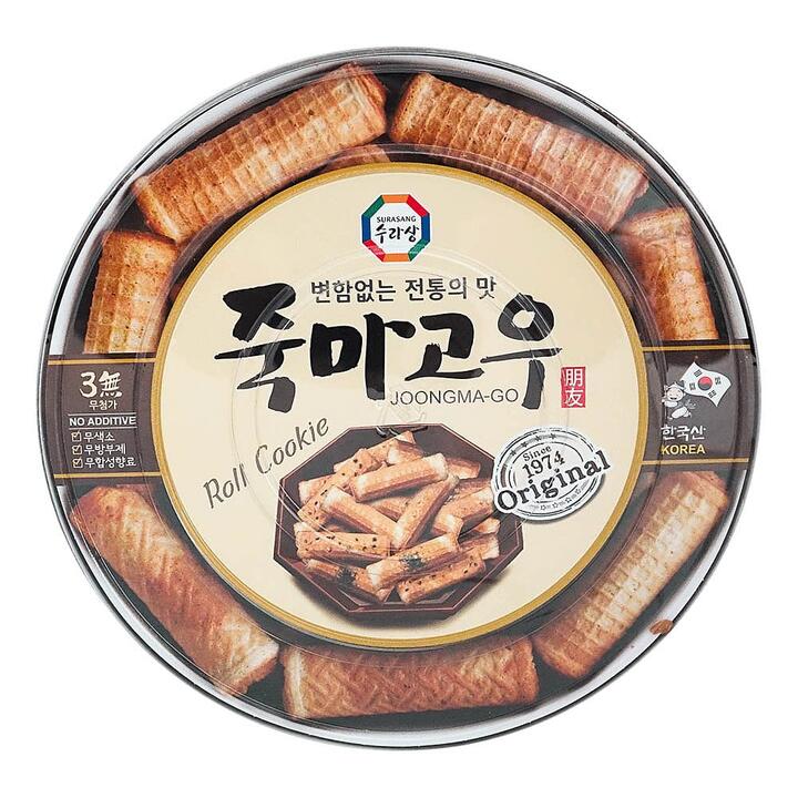 Surasang Traditional Korean Roll Cookies - Coconut Flavor, 365g