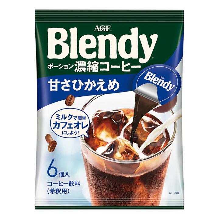 Blendy Sweetened Concentrated Coffee - 6 Portions, 18g Each