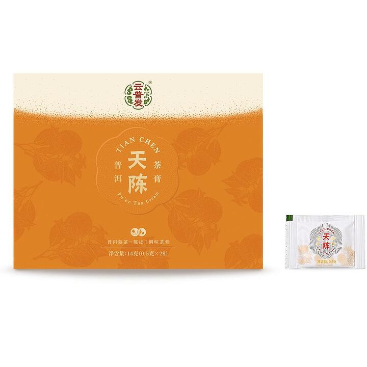 Yun Pu Fa Tian Chen Pu'er Tea Cream - Portable Pack, 0.5g*28 Bags