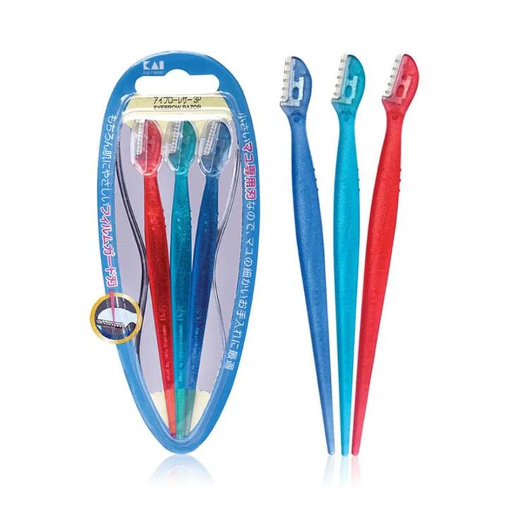 Kai Eyebrow Razors - 3 Pieces