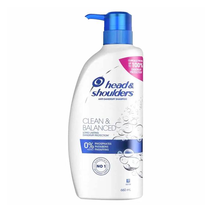 Head & Shoulders Clean & Balanced Anti-Dandruff Shampoo - 660ml