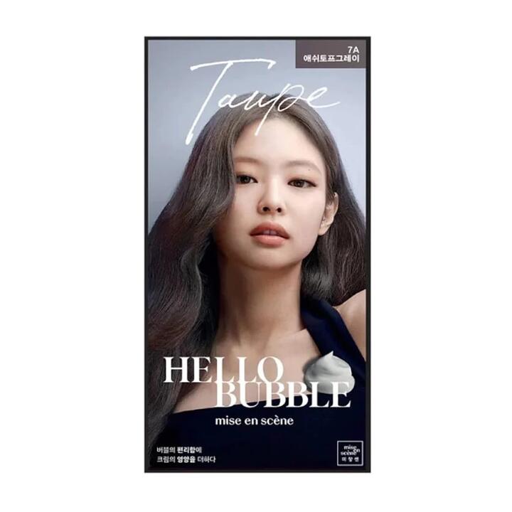 Mise en Scene Hello Bubble Foam Hair Dye 7A Ash Taupe Gray - 95g