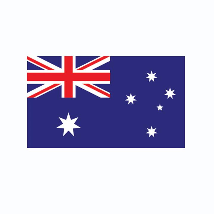 Australian Flag Face Stickers - 2 Pieces, 3*5cm