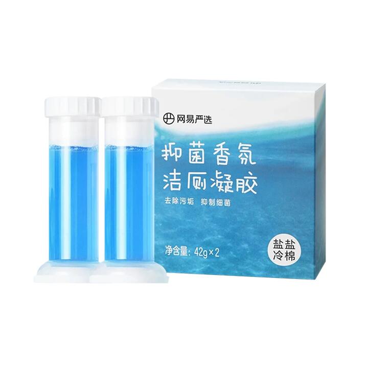 Lifease Antibacterial Fragrance Toilet Gel - Salt Cotton Scent, 42g x 2
